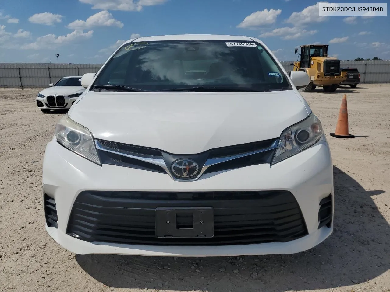 2018 Toyota Sienna Le VIN: 5TDKZ3DC3JS943048 Lot: 62746584