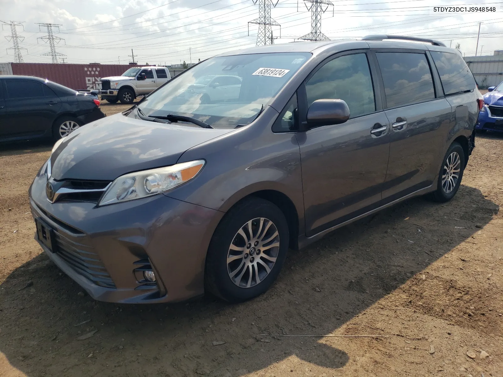 5TDYZ3DC1JS948548 2018 Toyota Sienna Xle