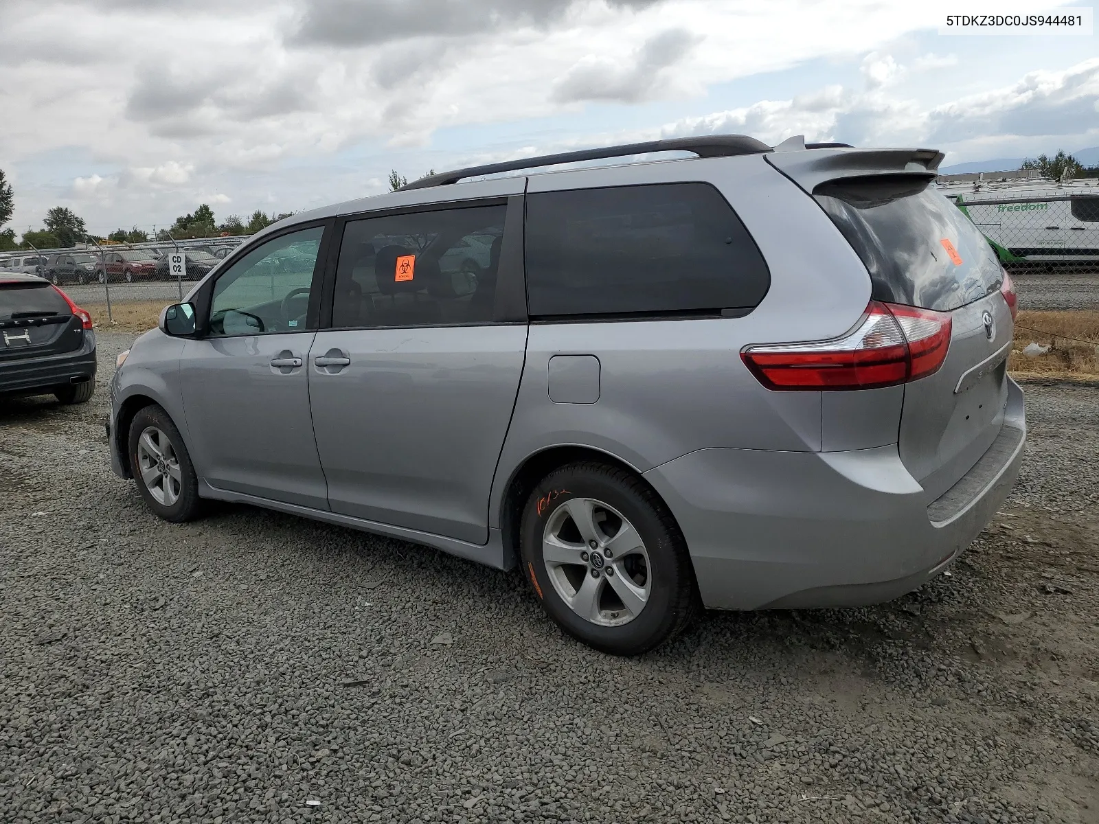 5TDKZ3DC0JS944481 2018 Toyota Sienna Le