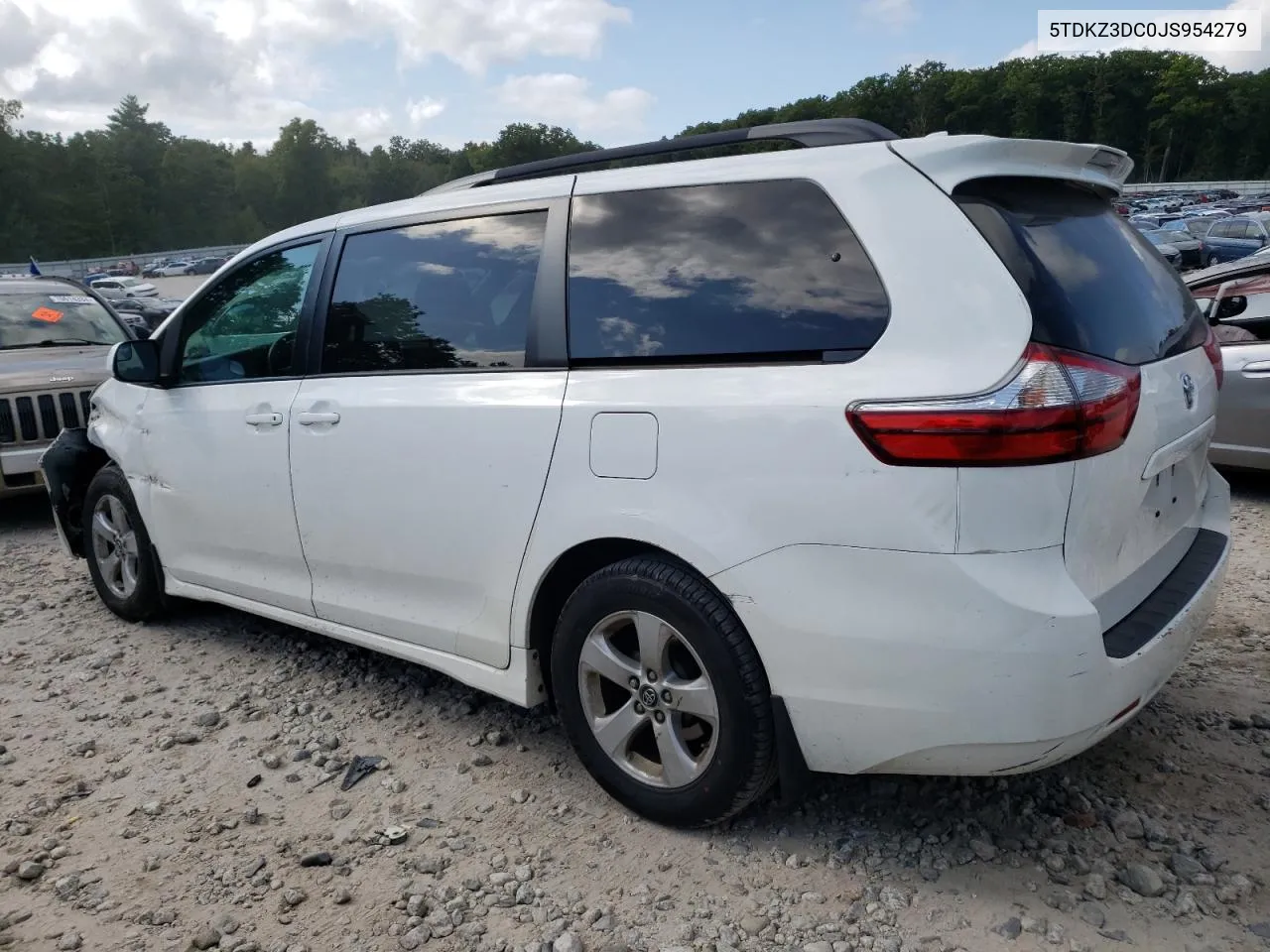 2018 Toyota Sienna Le VIN: 5TDKZ3DC0JS954279 Lot: 70231124