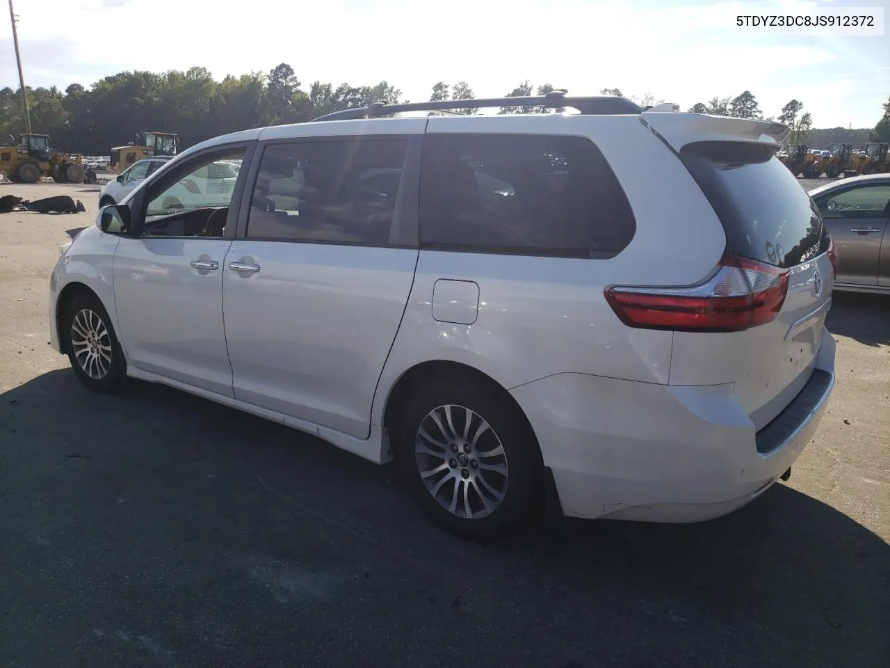 2018 Toyota Sienna Xle VIN: 5TDYZ3DC8JS912372 Lot: 70724864