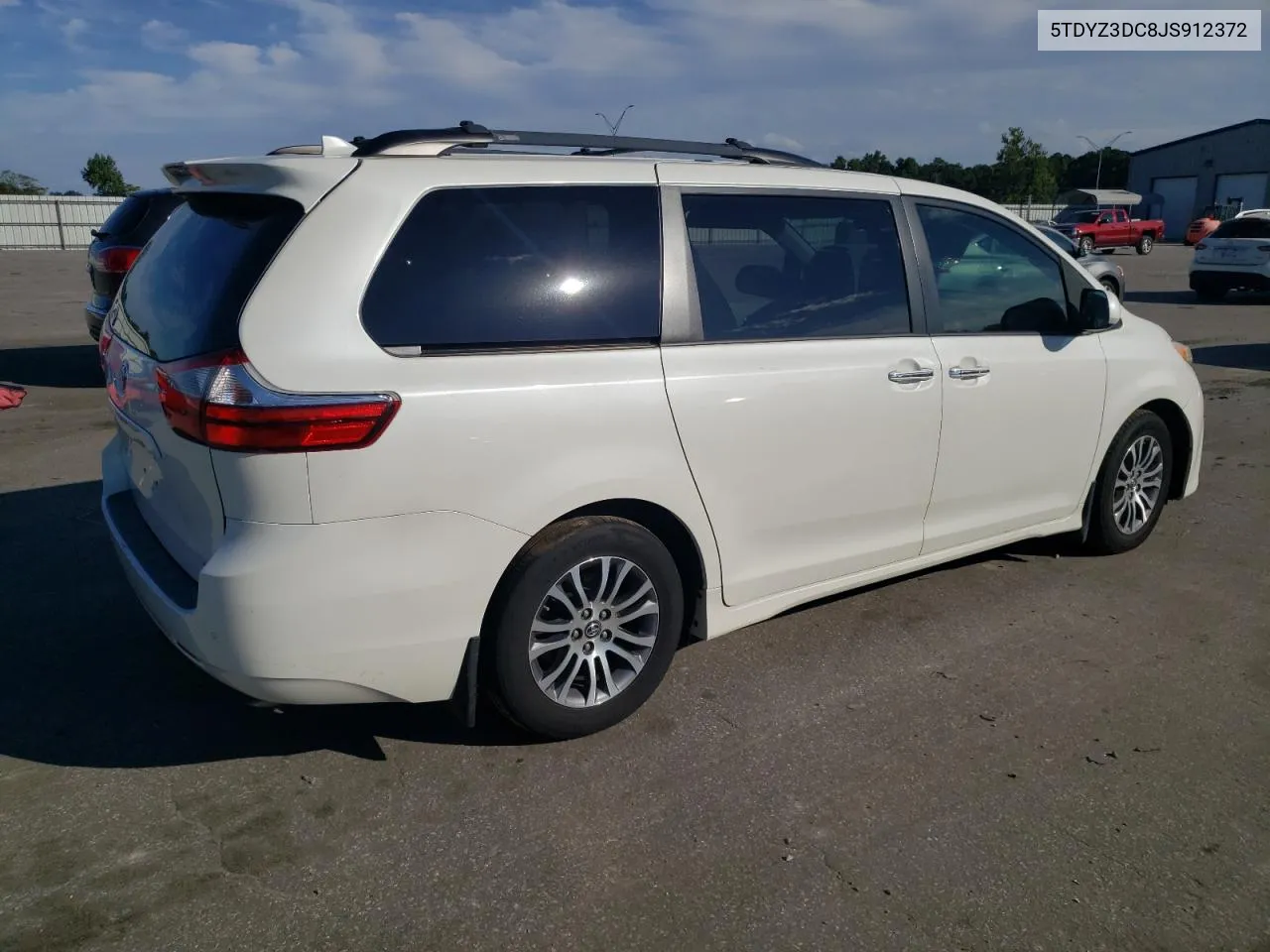 2018 Toyota Sienna Xle VIN: 5TDYZ3DC8JS912372 Lot: 70724864