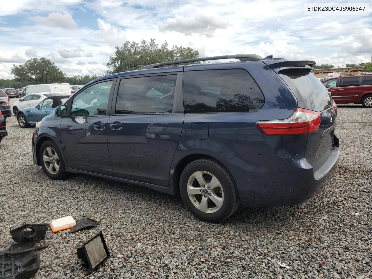 5TDKZ3DC4JS906347 2018 Toyota Sienna Le