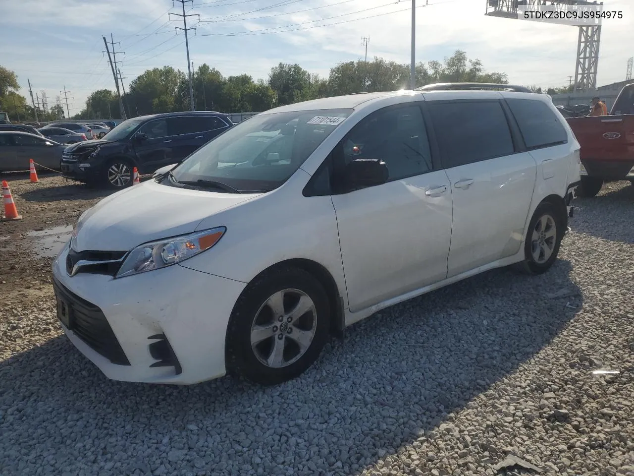 2018 Toyota Sienna Le VIN: 5TDKZ3DC9JS954975 Lot: 71101544