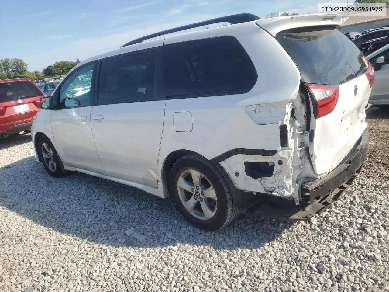 2018 Toyota Sienna Le VIN: 5TDKZ3DC9JS954975 Lot: 71101544