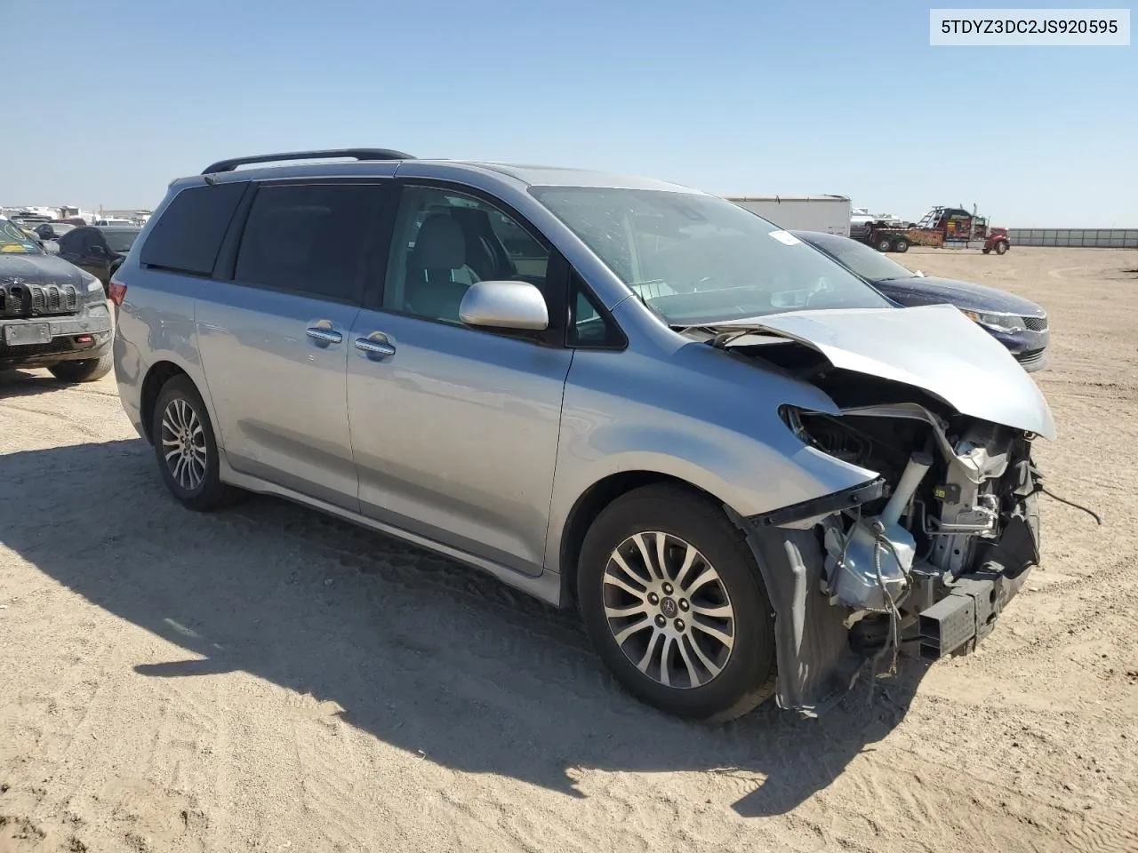 2018 Toyota Sienna Xle VIN: 5TDYZ3DC2JS920595 Lot: 71209274