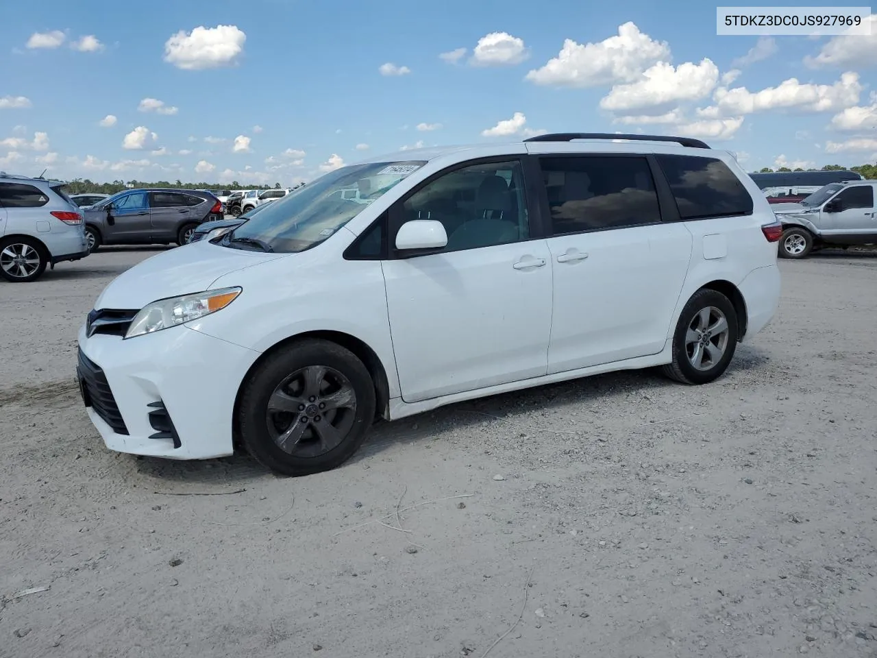 5TDKZ3DC0JS927969 2018 Toyota Sienna Le