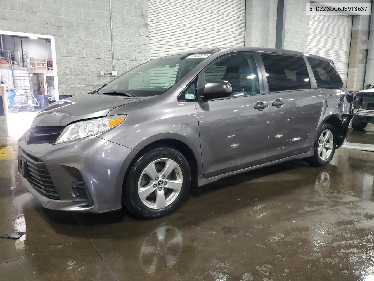 2018 Toyota Sienna L VIN: 5TDZZ3DC6JS913637 Lot: 72432534