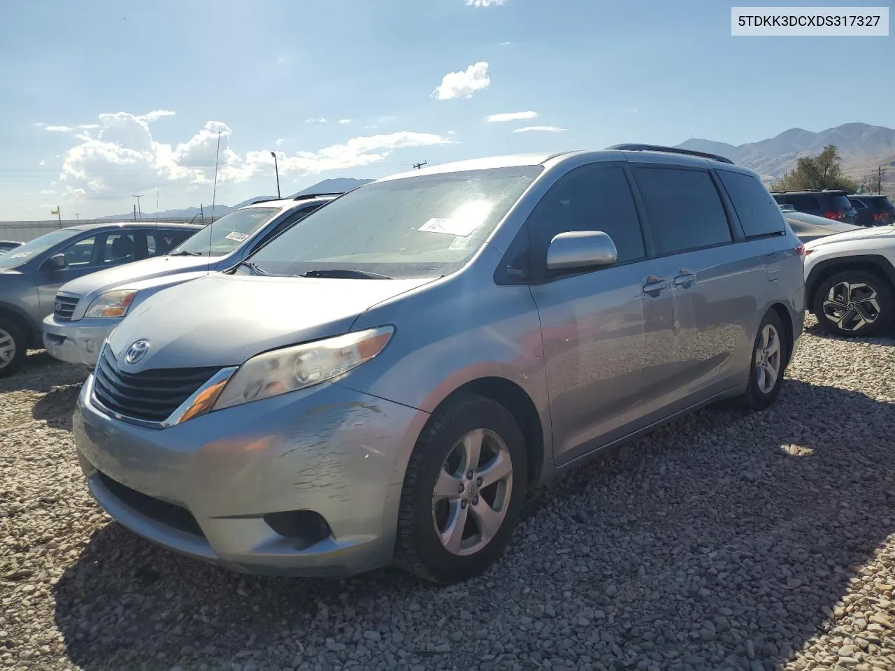 2018 Toyota Sienna Le VIN: 5TDKK3DCXDS317327 Lot: 72466874