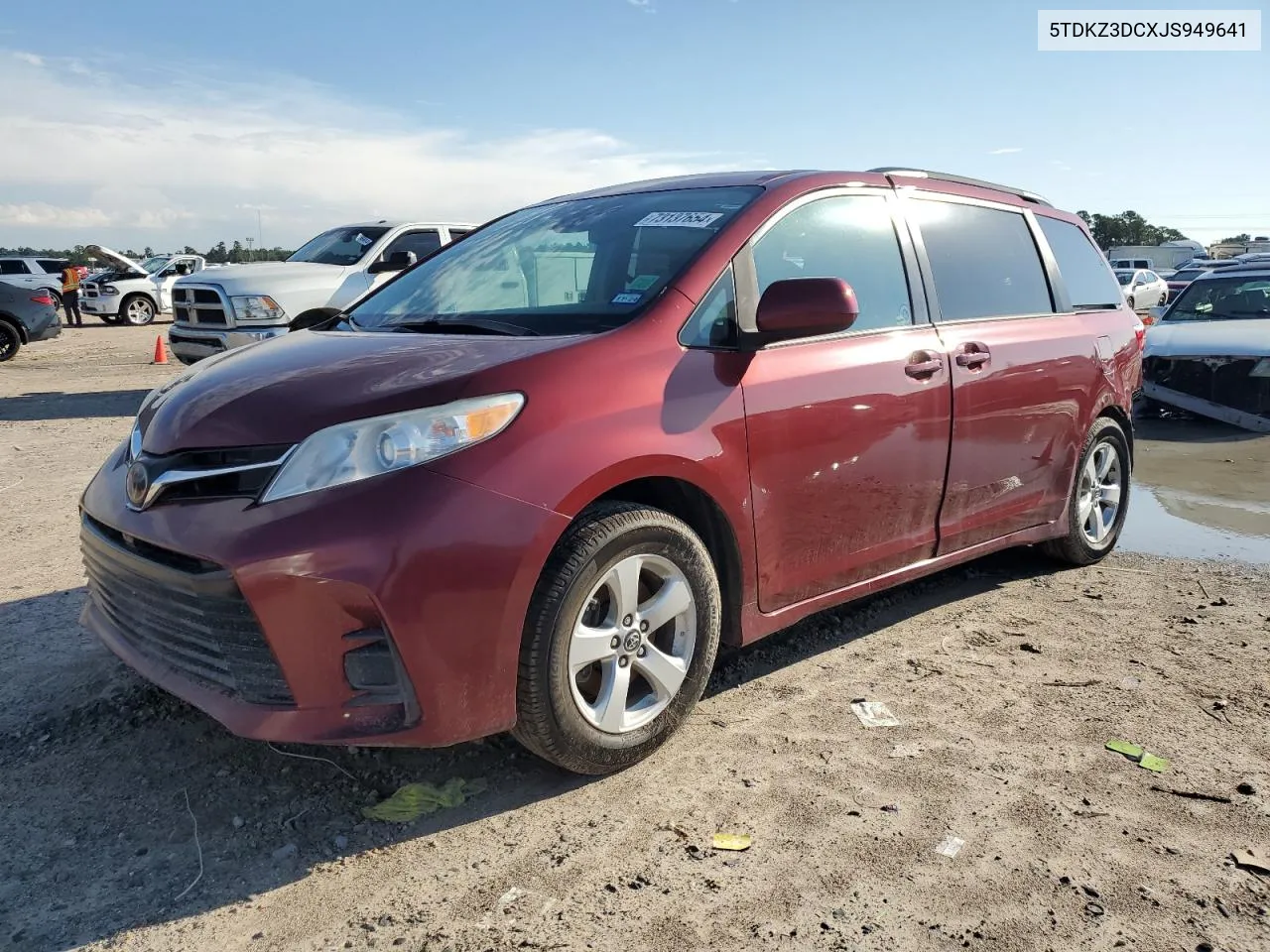 5TDKZ3DCXJS949641 2018 Toyota Sienna Le