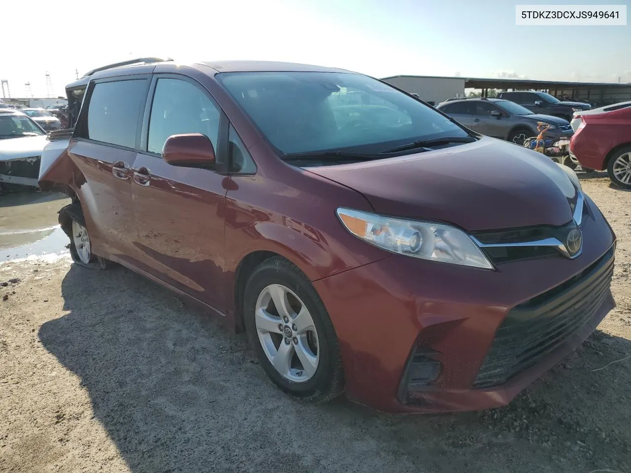 5TDKZ3DCXJS949641 2018 Toyota Sienna Le