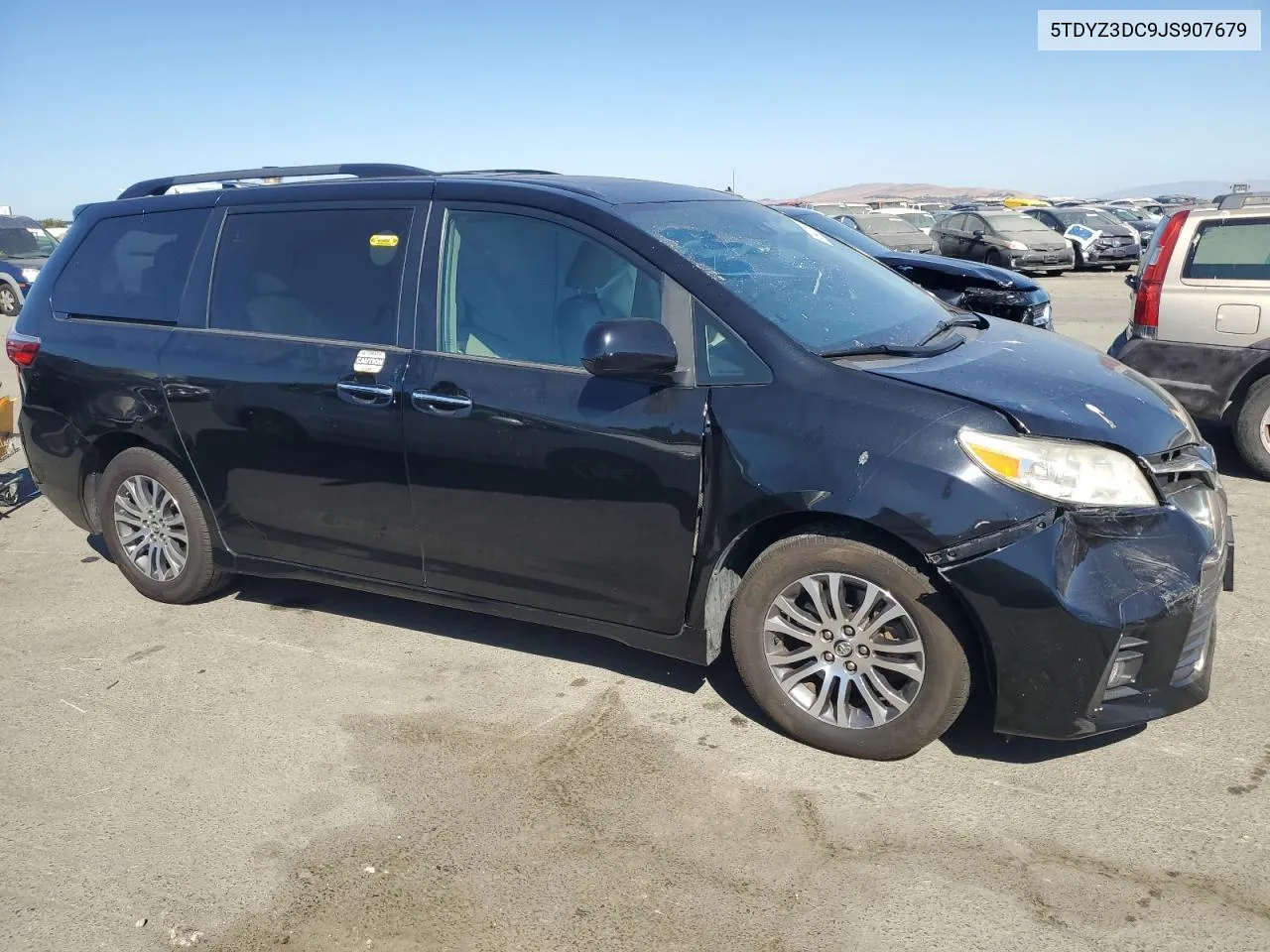 2018 Toyota Sienna Xle VIN: 5TDYZ3DC9JS907679 Lot: 73432574