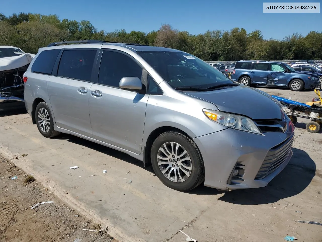 2018 Toyota Sienna Xle VIN: 5TDYZ3DC8JS934226 Lot: 73565054