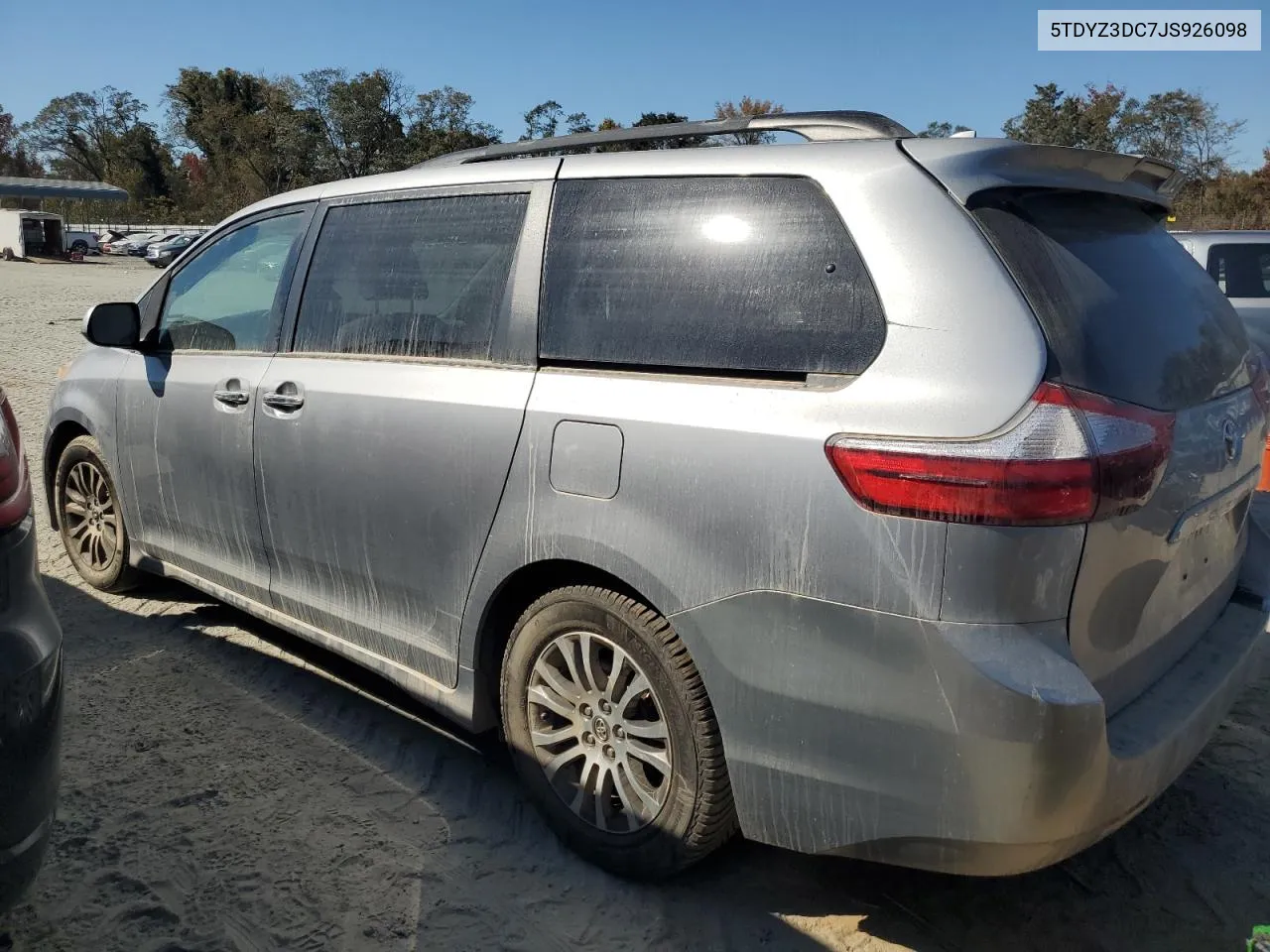 2018 Toyota Sienna Xle VIN: 5TDYZ3DC7JS926098 Lot: 73652414