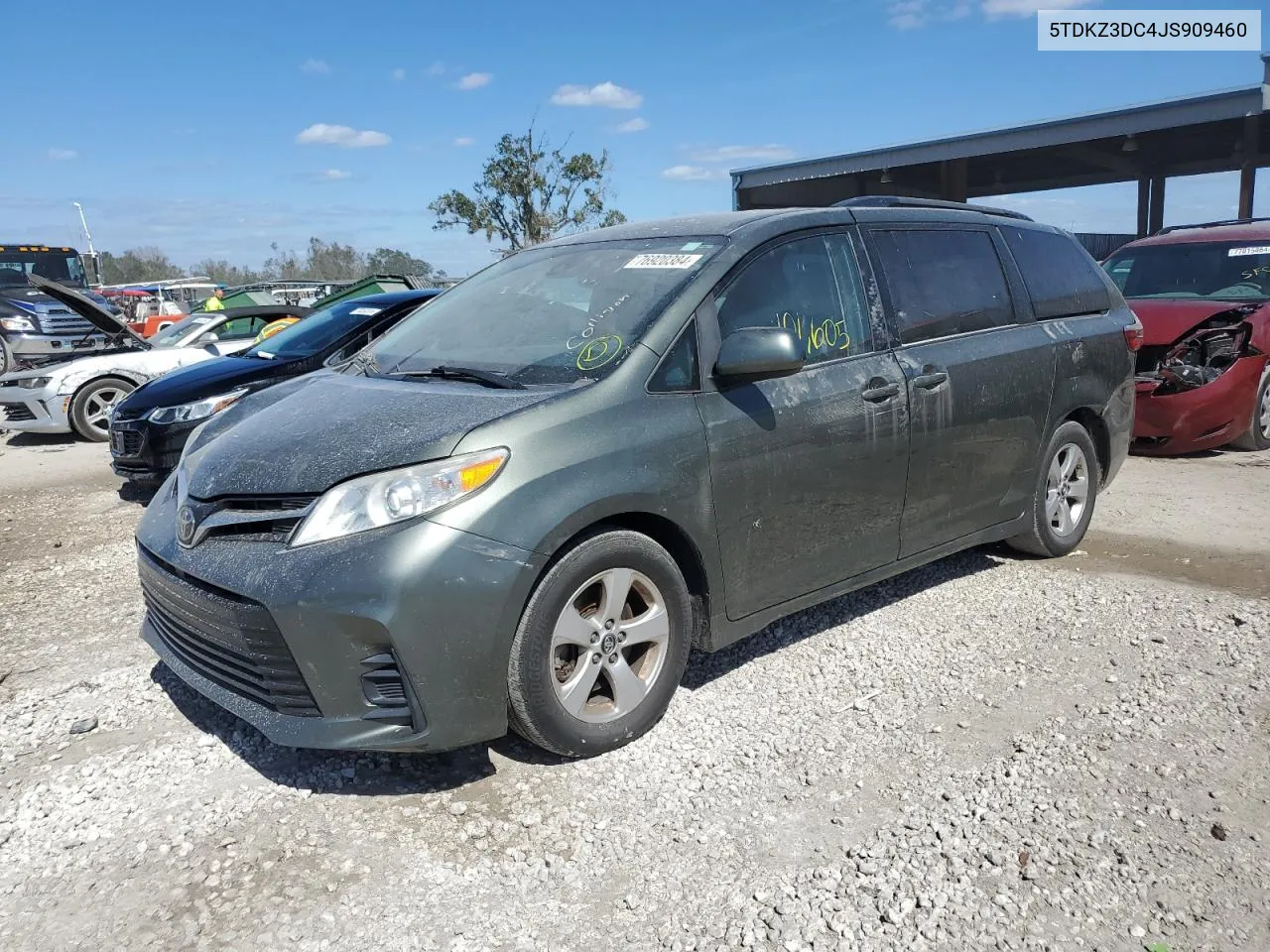 2018 Toyota Sienna Le VIN: 5TDKZ3DC4JS909460 Lot: 76920384