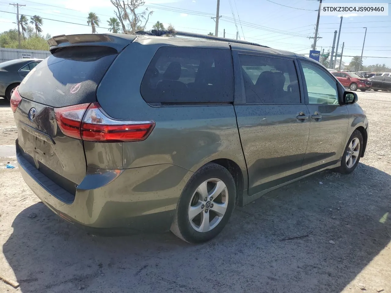 2018 Toyota Sienna Le VIN: 5TDKZ3DC4JS909460 Lot: 76920384