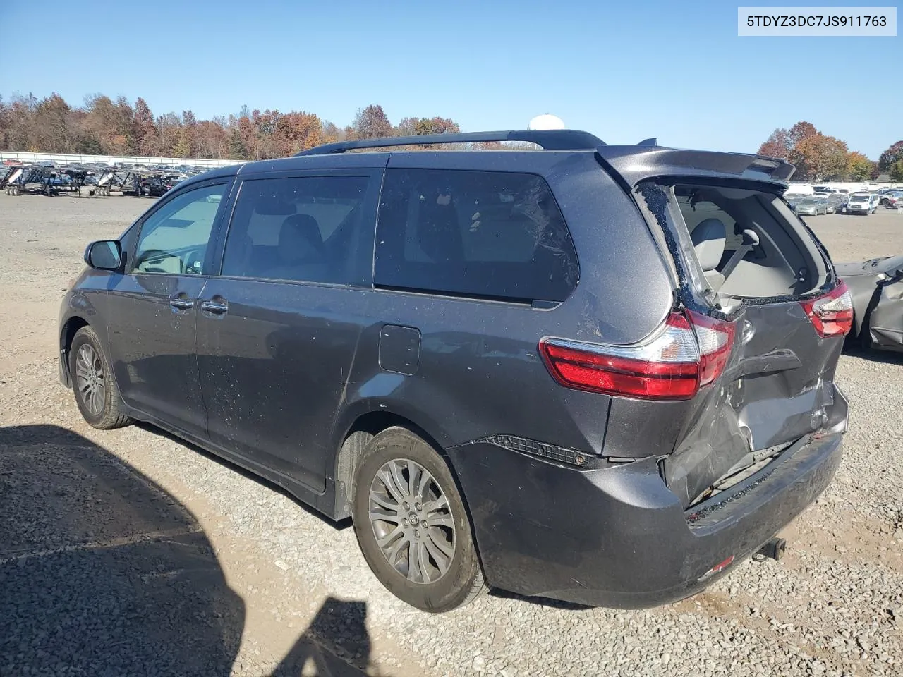 2018 Toyota Sienna Xle VIN: 5TDYZ3DC7JS911763 Lot: 77661734