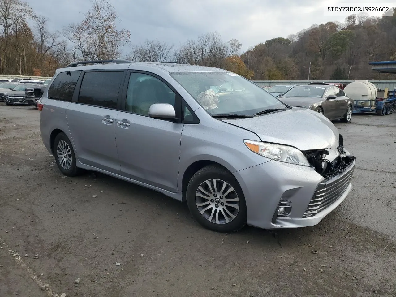 2018 Toyota Sienna Xle VIN: 5TDYZ3DC3JS926602 Lot: 78180184