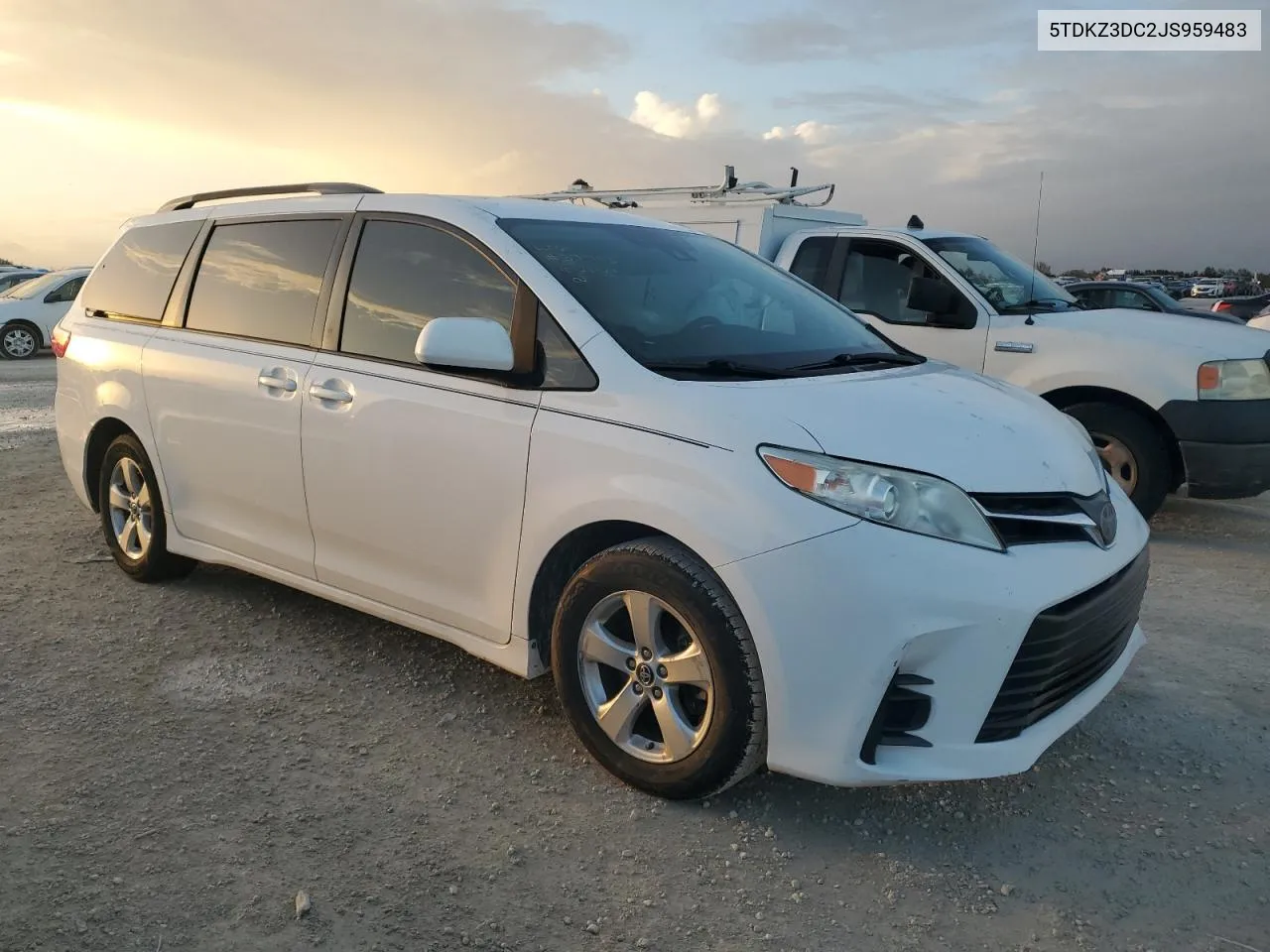 2018 Toyota Sienna Le VIN: 5TDKZ3DC2JS959483 Lot: 78586534