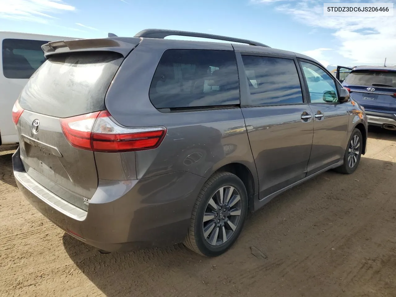 2018 Toyota Sienna Xle VIN: 5TDDZ3DC6JS206466 Lot: 78794414