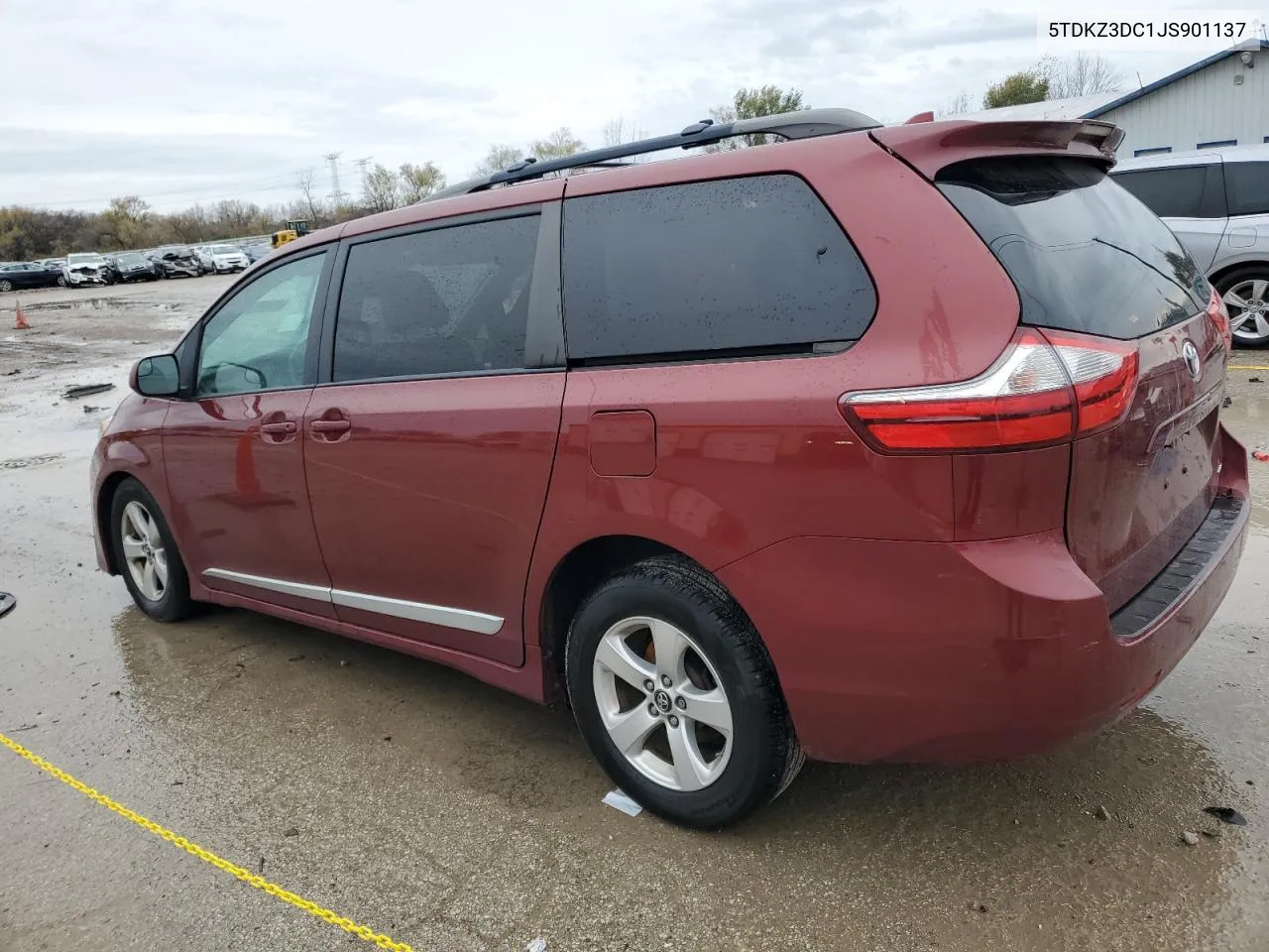 2018 Toyota Sienna Le VIN: 5TDKZ3DC1JS901137 Lot: 78997424