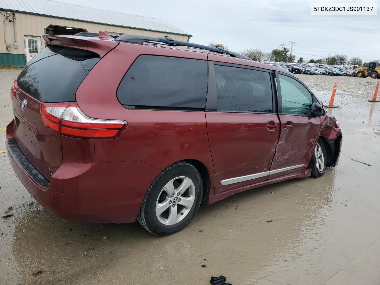 2018 Toyota Sienna Le VIN: 5TDKZ3DC1JS901137 Lot: 78997424