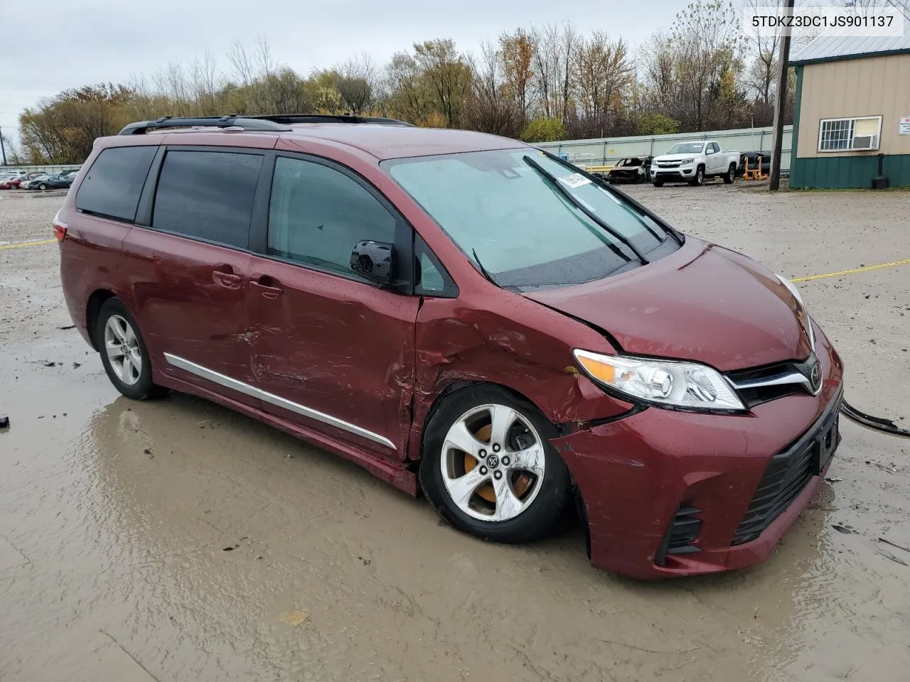 2018 Toyota Sienna Le VIN: 5TDKZ3DC1JS901137 Lot: 78997424