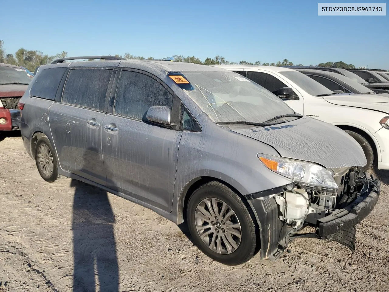 2018 Toyota Sienna Xle VIN: 5TDYZ3DC8JS963743 Lot: 79248994