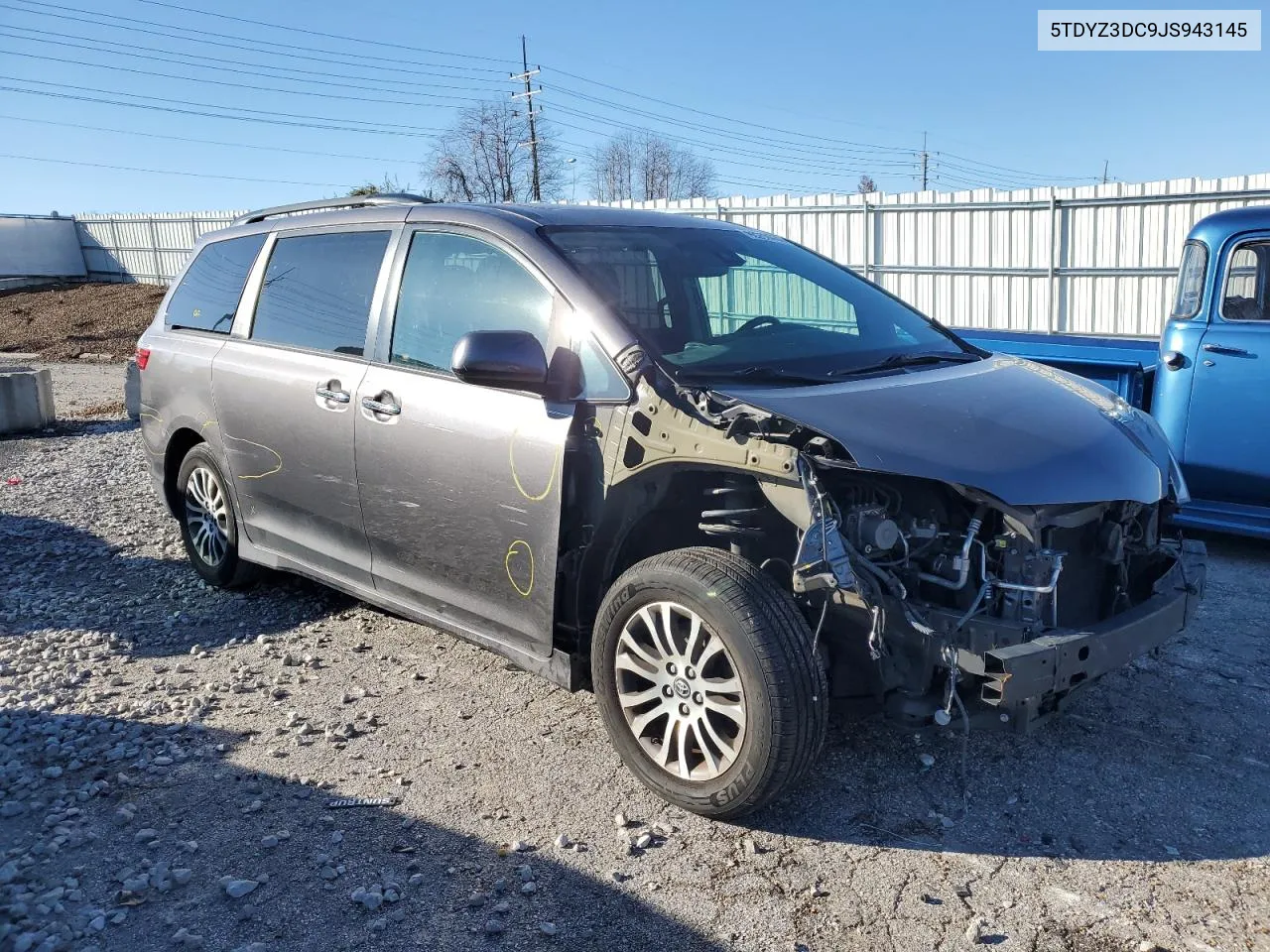 2018 Toyota Sienna Xle VIN: 5TDYZ3DC9JS943145 Lot: 80252964