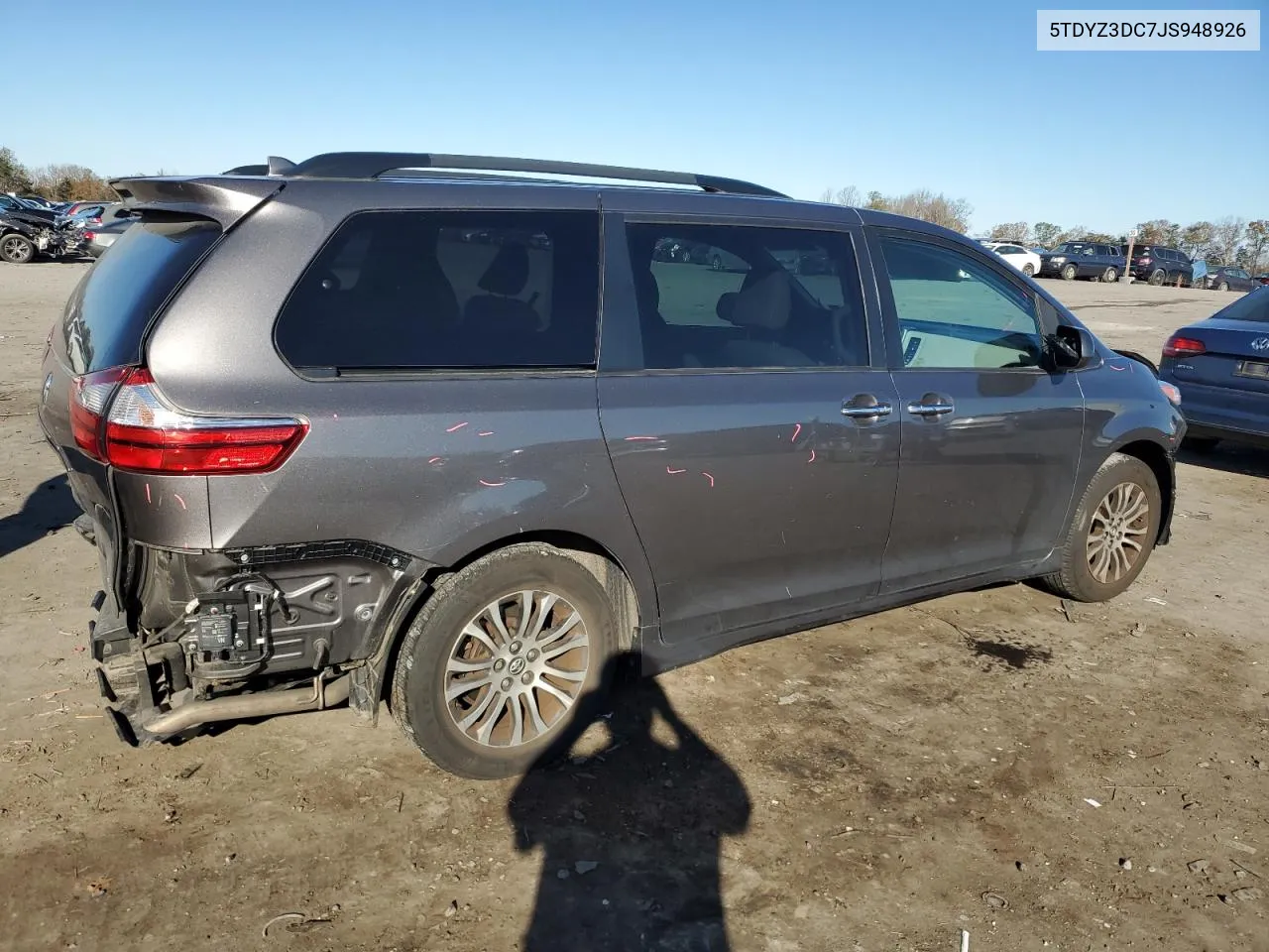 2018 Toyota Sienna Xle VIN: 5TDYZ3DC7JS948926 Lot: 80315394