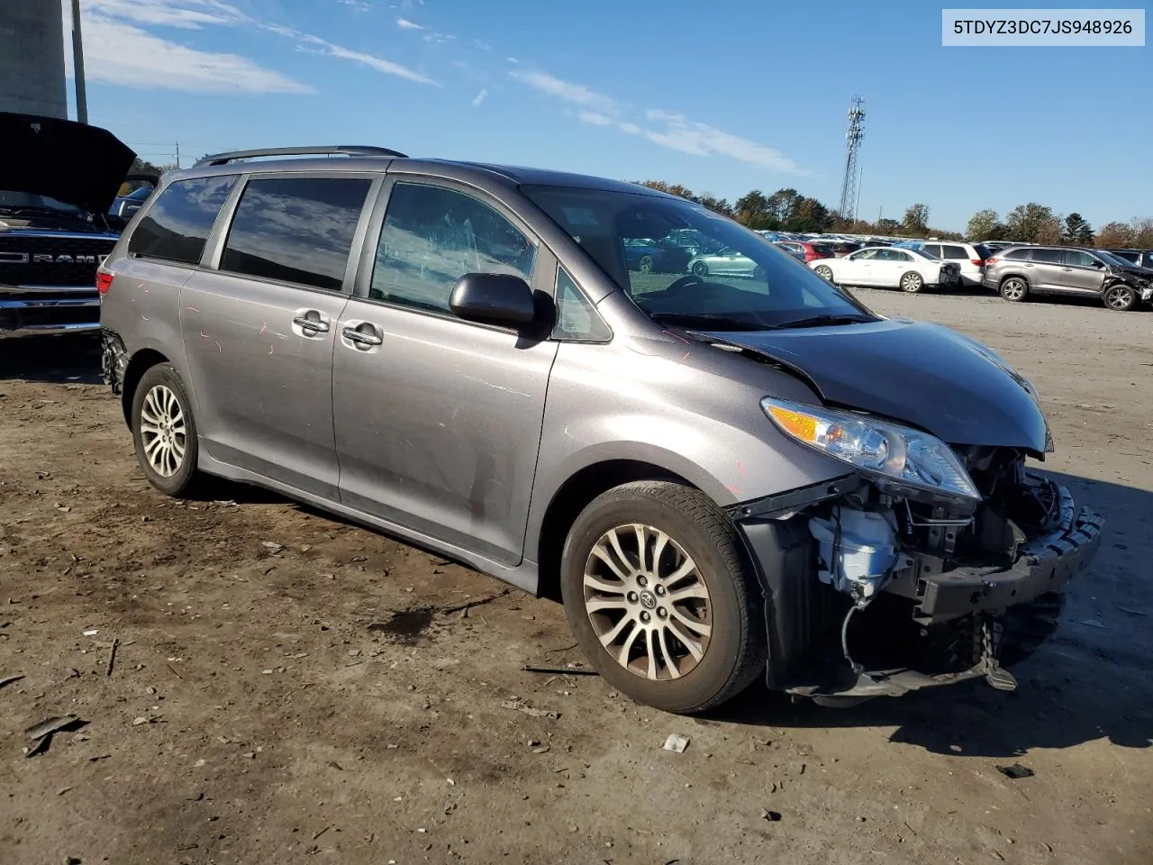 2018 Toyota Sienna Xle VIN: 5TDYZ3DC7JS948926 Lot: 80315394