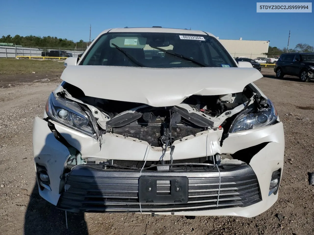 2018 Toyota Sienna Xle VIN: 5TDYZ3DC2JS959994 Lot: 80332504