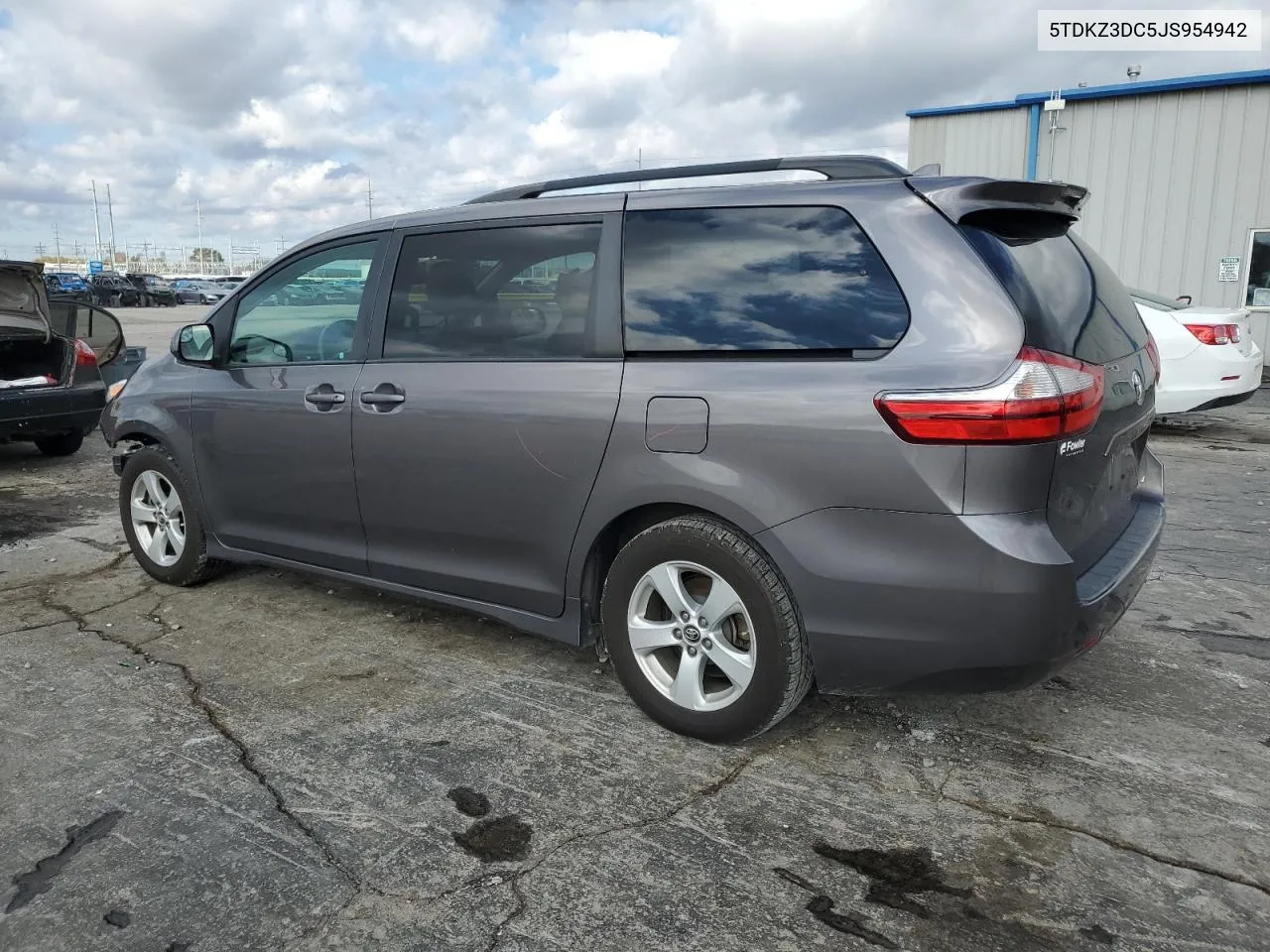 2018 Toyota Sienna Le VIN: 5TDKZ3DC5JS954942 Lot: 80506254