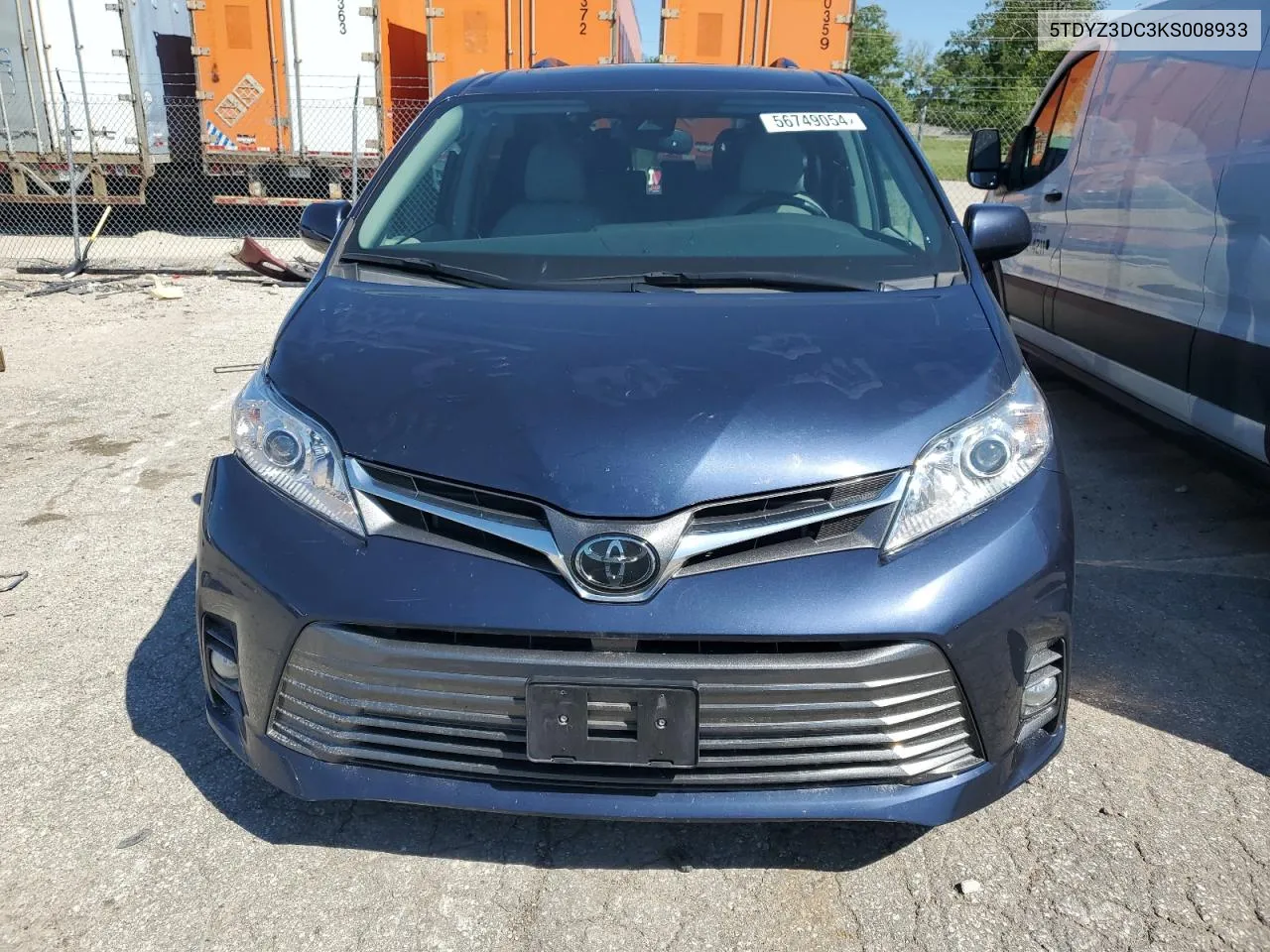 2019 Toyota Sienna Xle VIN: 5TDYZ3DC3KS008933 Lot: 56749054