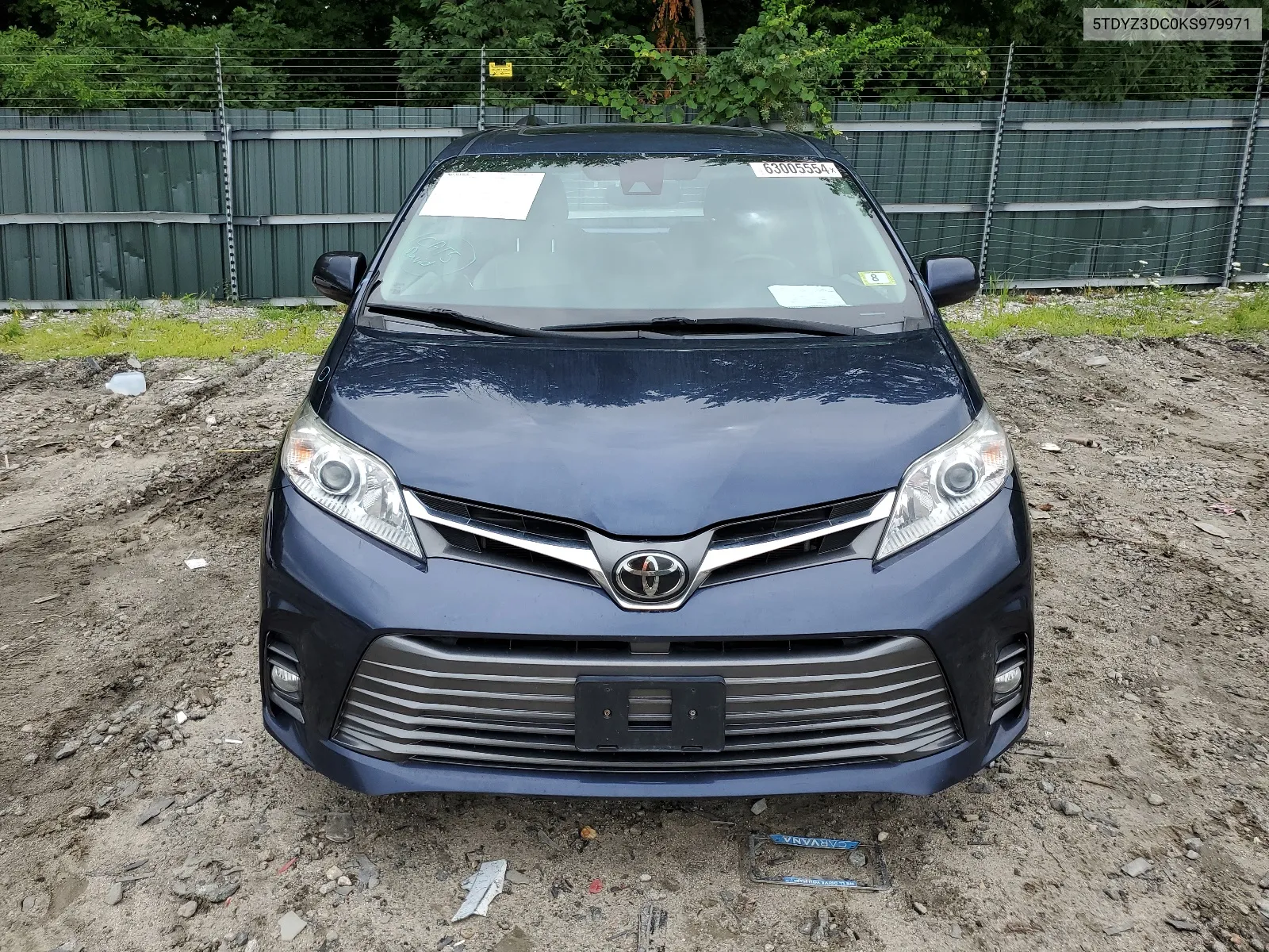 2019 Toyota Sienna Xle VIN: 5TDYZ3DC0KS979971 Lot: 63005554