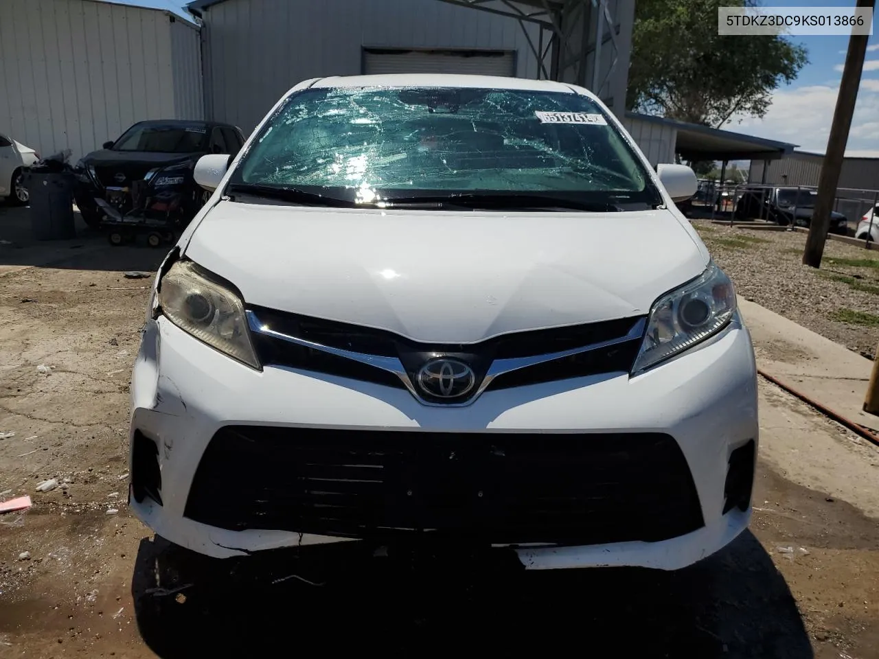 2019 Toyota Sienna Le VIN: 5TDKZ3DC9KS013866 Lot: 65137414