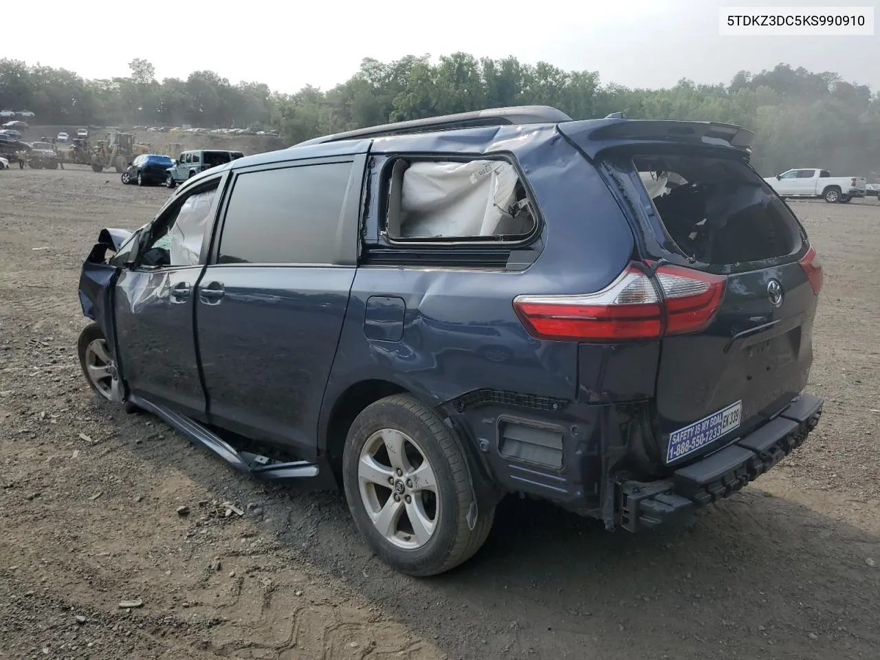 5TDKZ3DC5KS990910 2019 Toyota Sienna Le