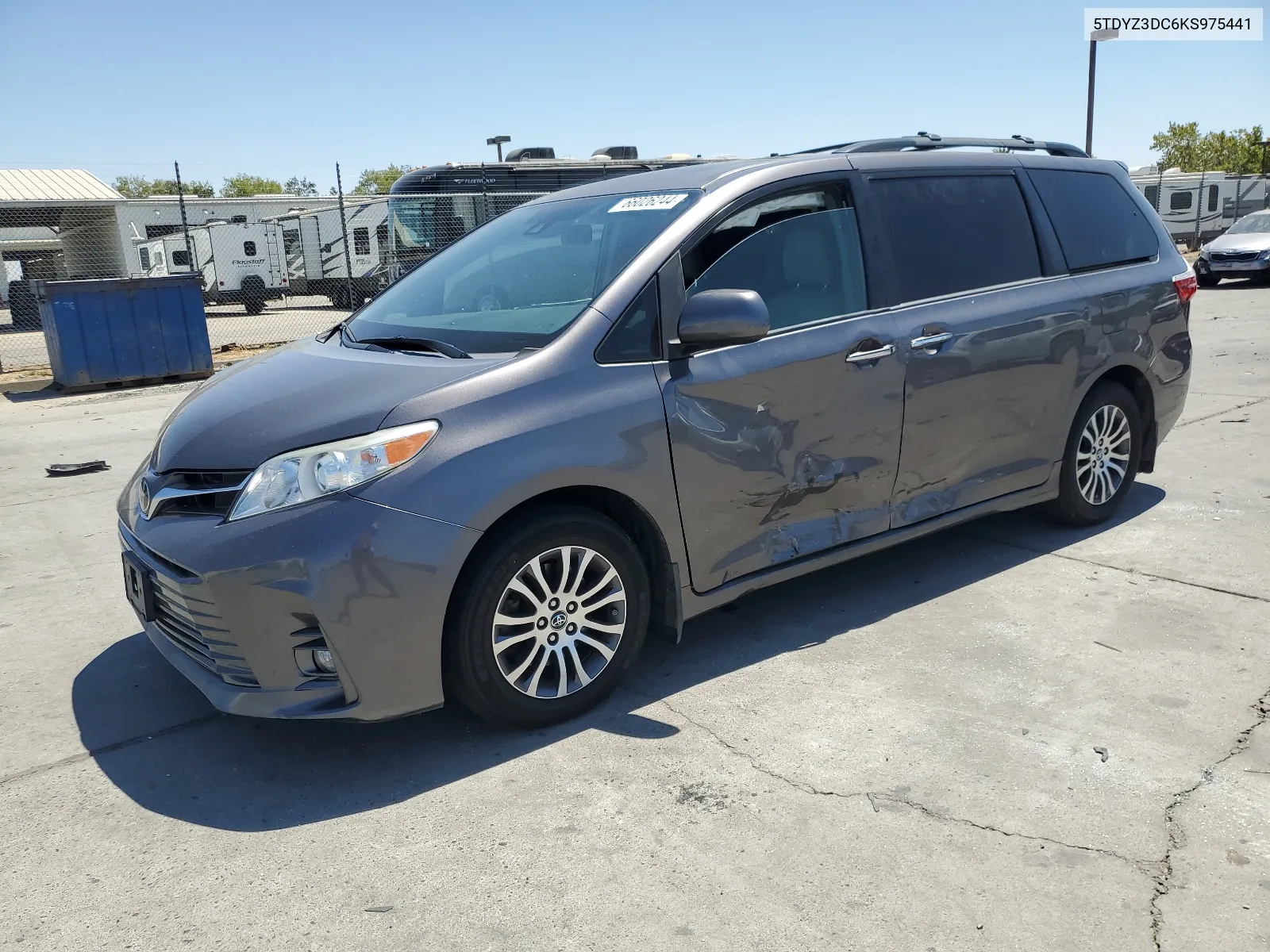 2019 Toyota Sienna Xle VIN: 5TDYZ3DC6KS975441 Lot: 66026244