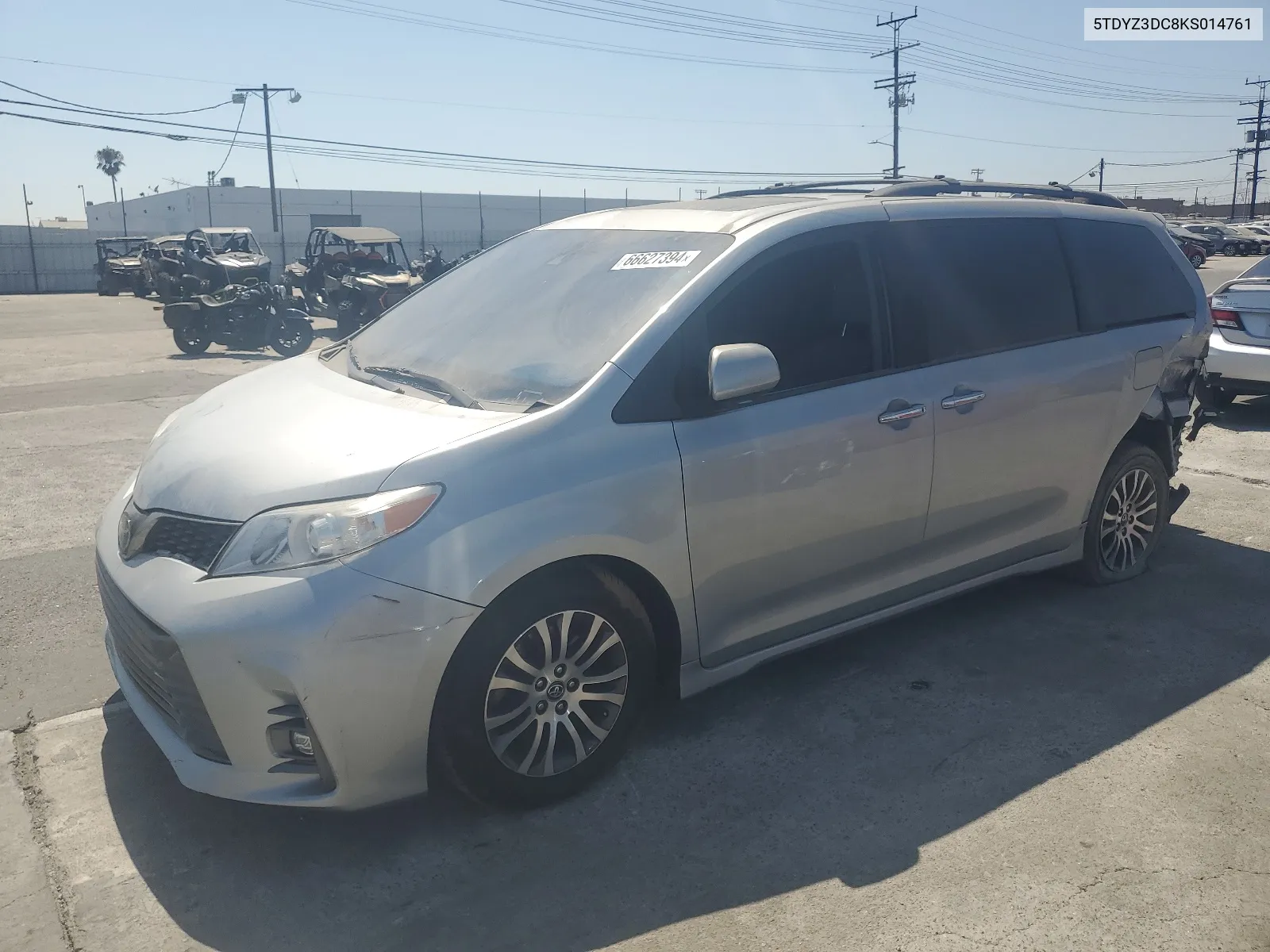 5TDYZ3DC8KS014761 2019 Toyota Sienna Xle