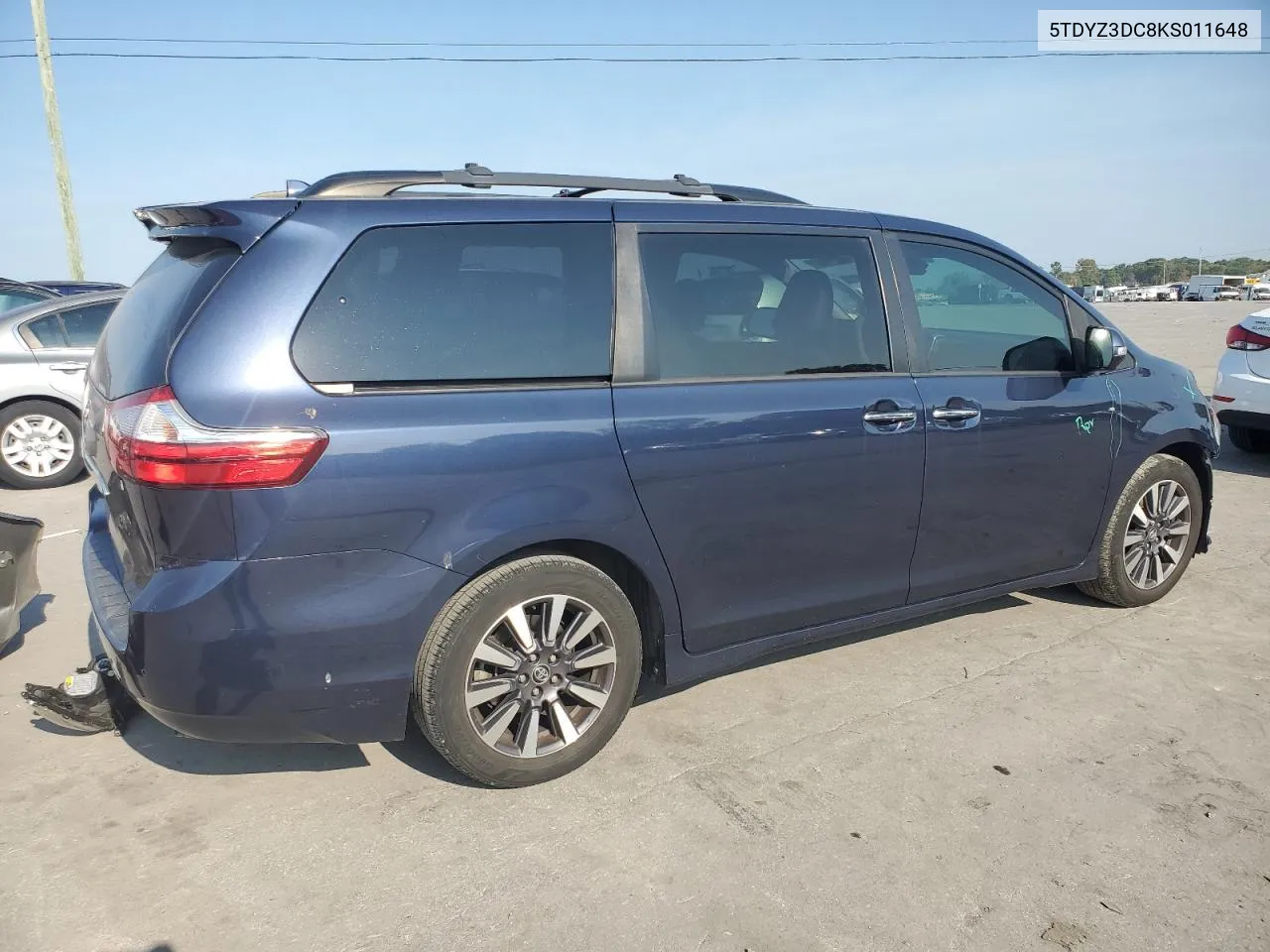 2019 Toyota Sienna Xle VIN: 5TDYZ3DC8KS011648 Lot: 68976674