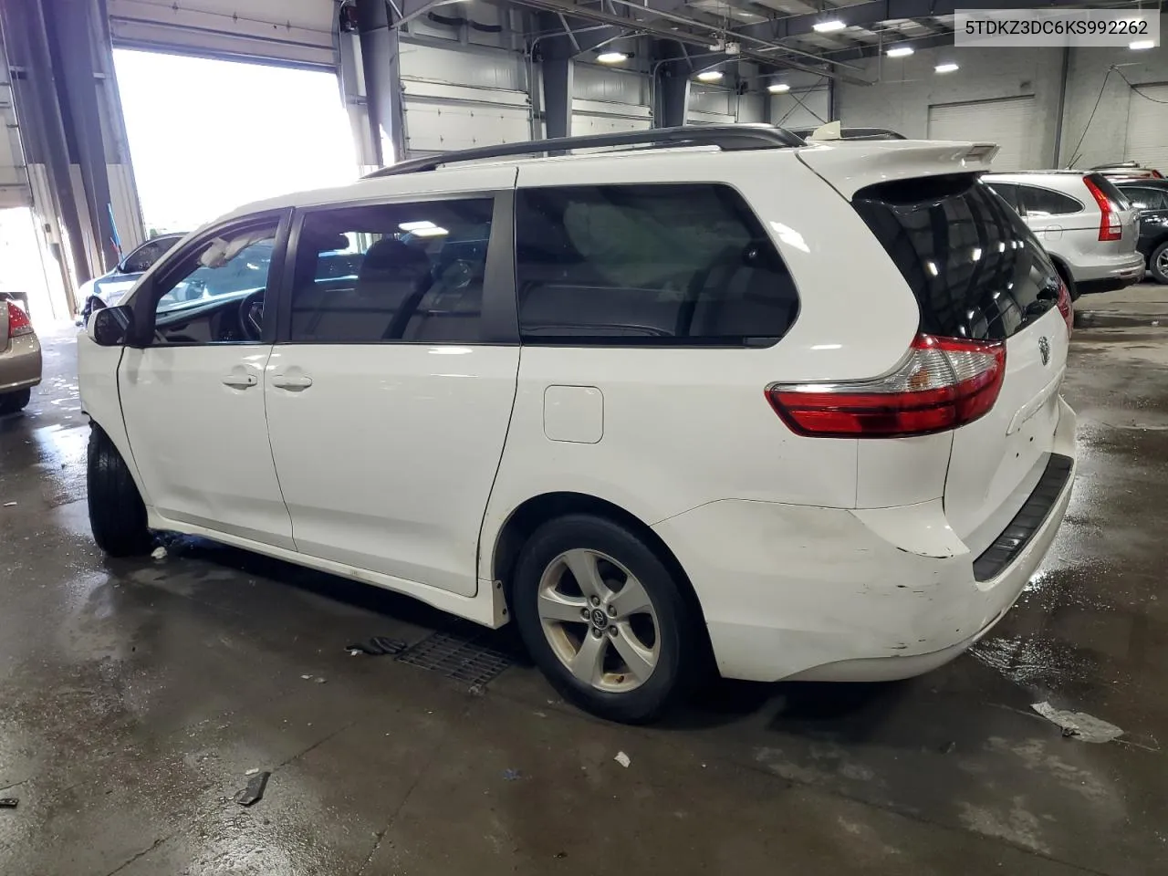 2019 Toyota Sienna Le VIN: 5TDKZ3DC6KS992262 Lot: 70074794