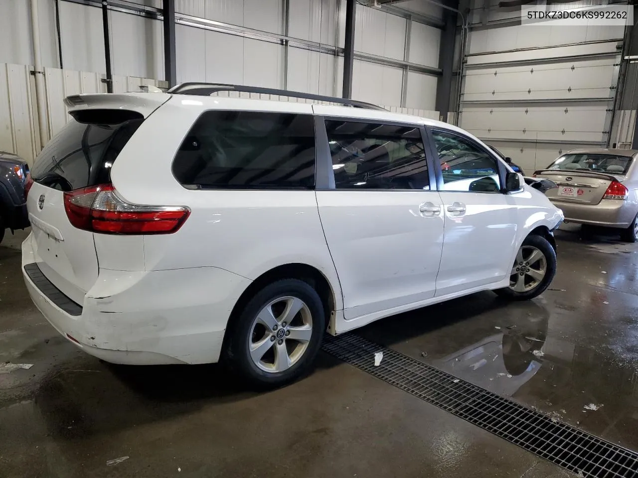 2019 Toyota Sienna Le VIN: 5TDKZ3DC6KS992262 Lot: 70074794