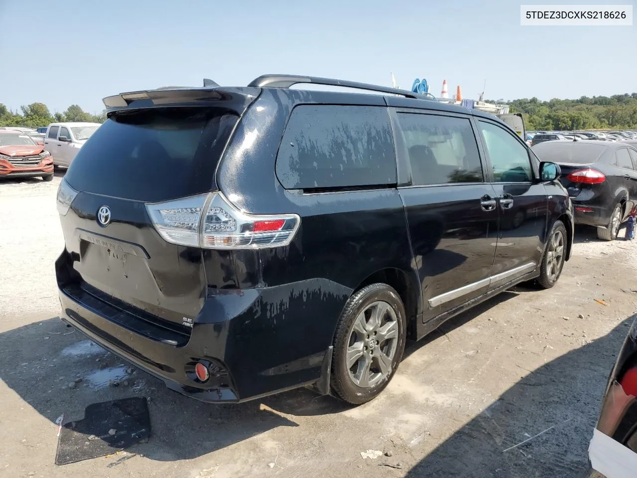 2019 Toyota Sienna Se VIN: 5TDEZ3DCXKS218626 Lot: 70773084