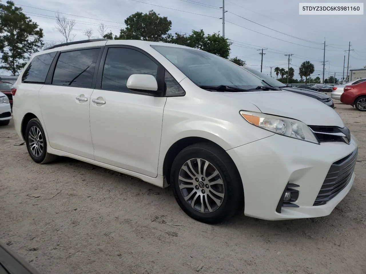 2019 Toyota Sienna Xle VIN: 5TDYZ3DC6KS981160 Lot: 71037934