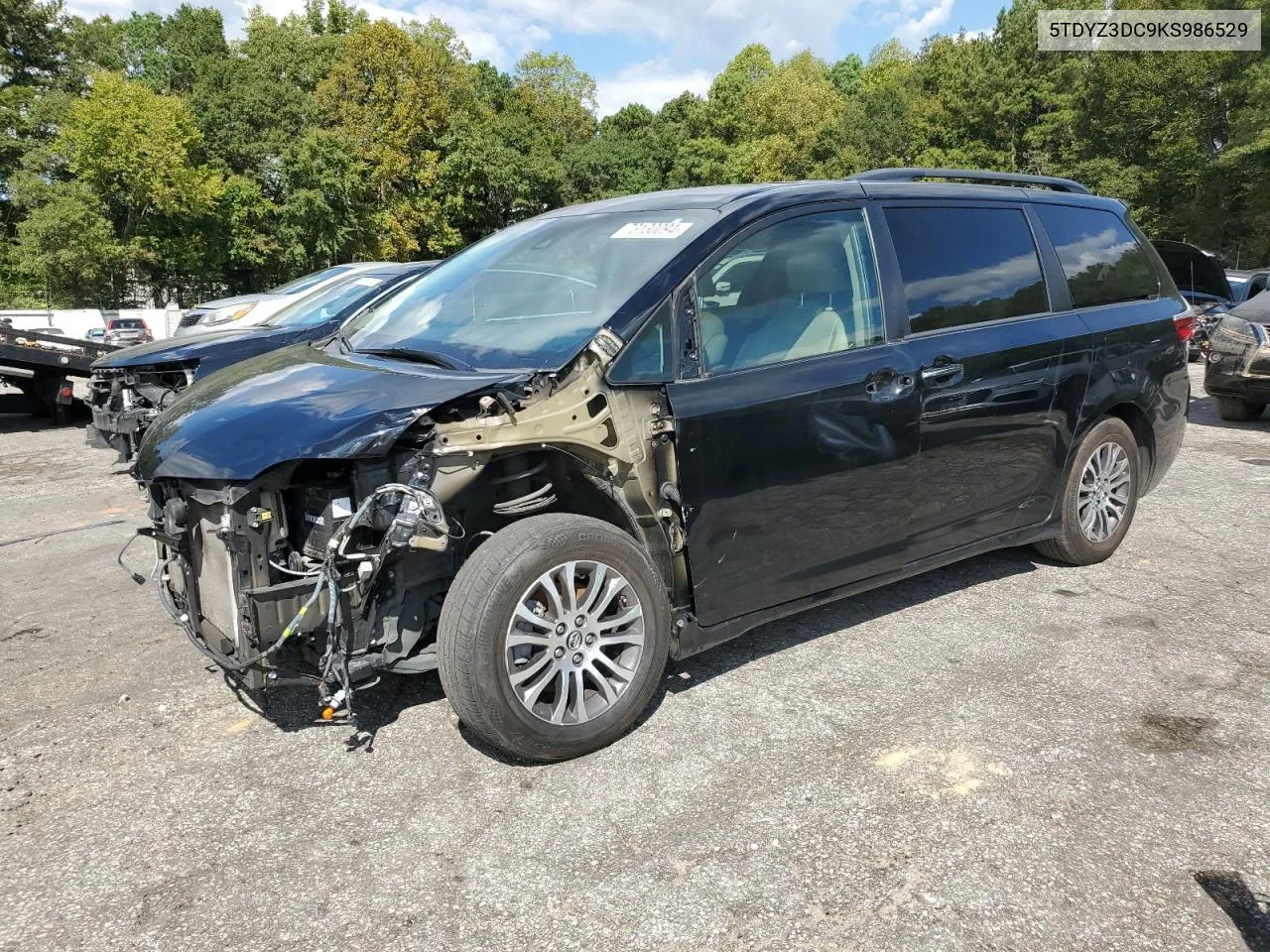 2019 Toyota Sienna Xle VIN: 5TDYZ3DC9KS986529 Lot: 73130094