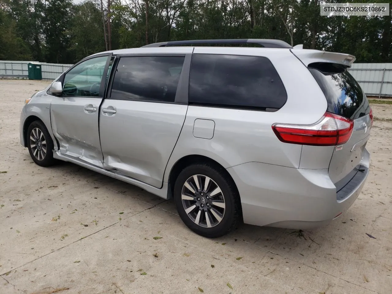 2019 Toyota Sienna Le VIN: 5TDJZ3DC6KS210862 Lot: 73302064