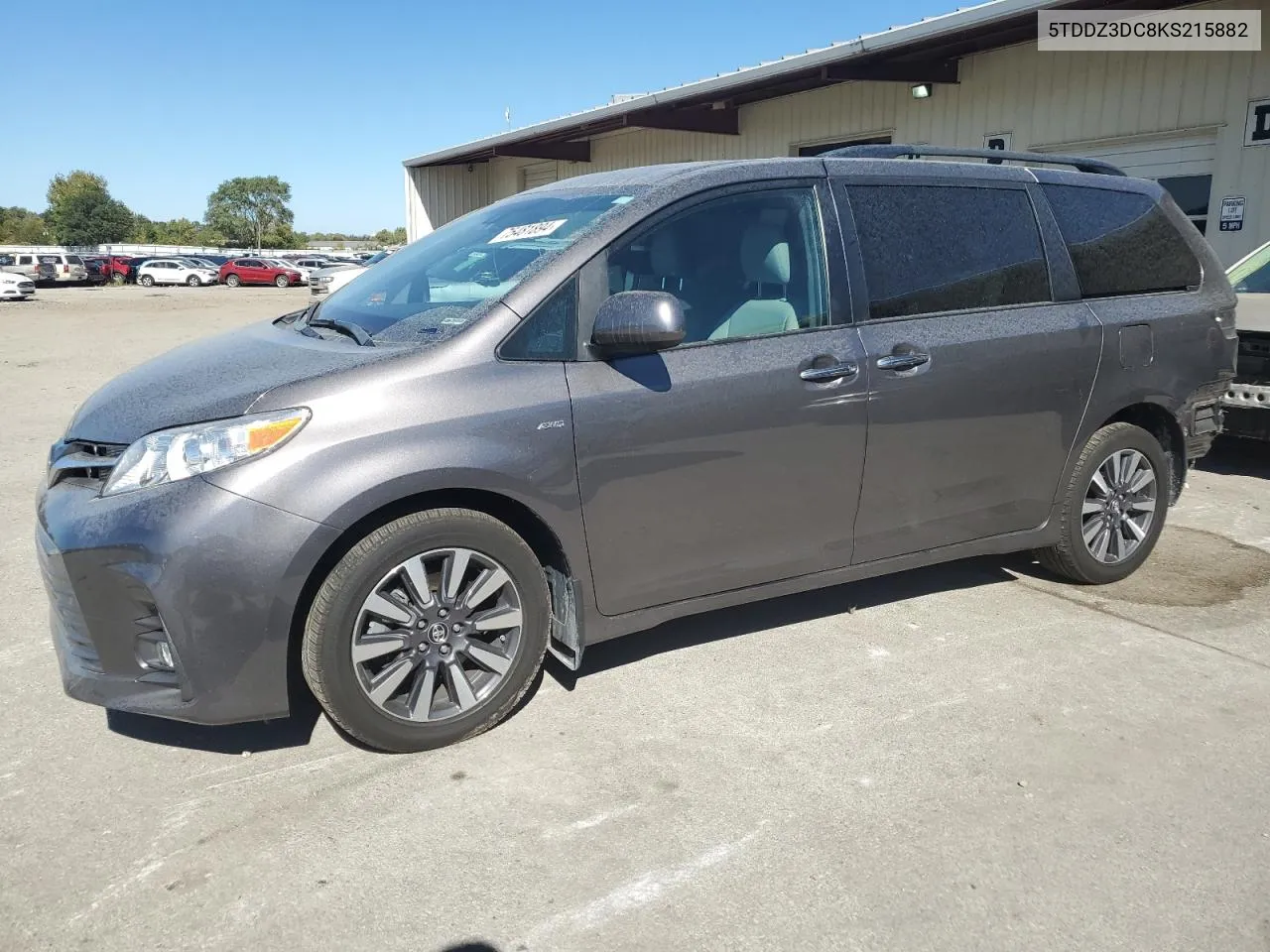 2019 Toyota Sienna Xle VIN: 5TDDZ3DC8KS215882 Lot: 75481894