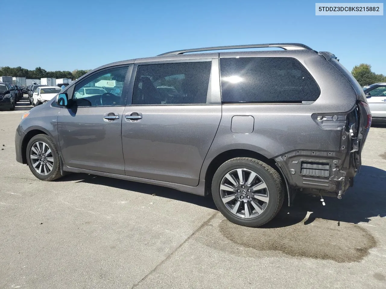 2019 Toyota Sienna Xle VIN: 5TDDZ3DC8KS215882 Lot: 75481894