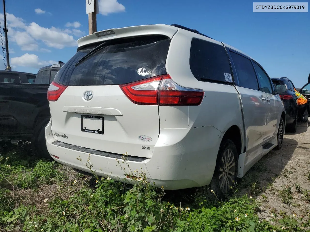 2019 Toyota Sienna Xle VIN: 5TDYZ3DC6KS979019 Lot: 76625694