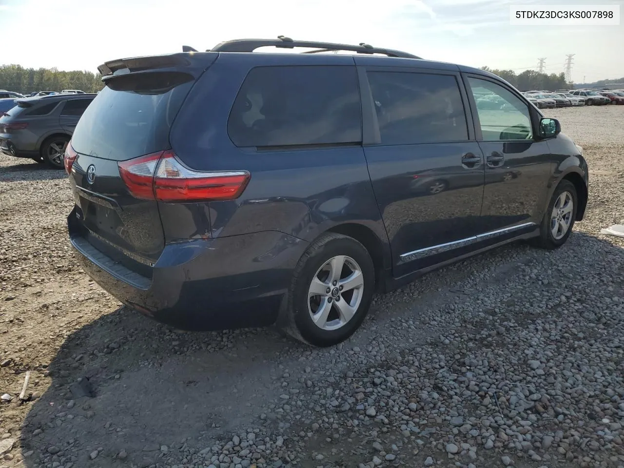 2019 Toyota Sienna Le VIN: 5TDKZ3DC3KS007898 Lot: 77892634